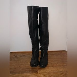 BP | Over The Knee Black Leather Boots